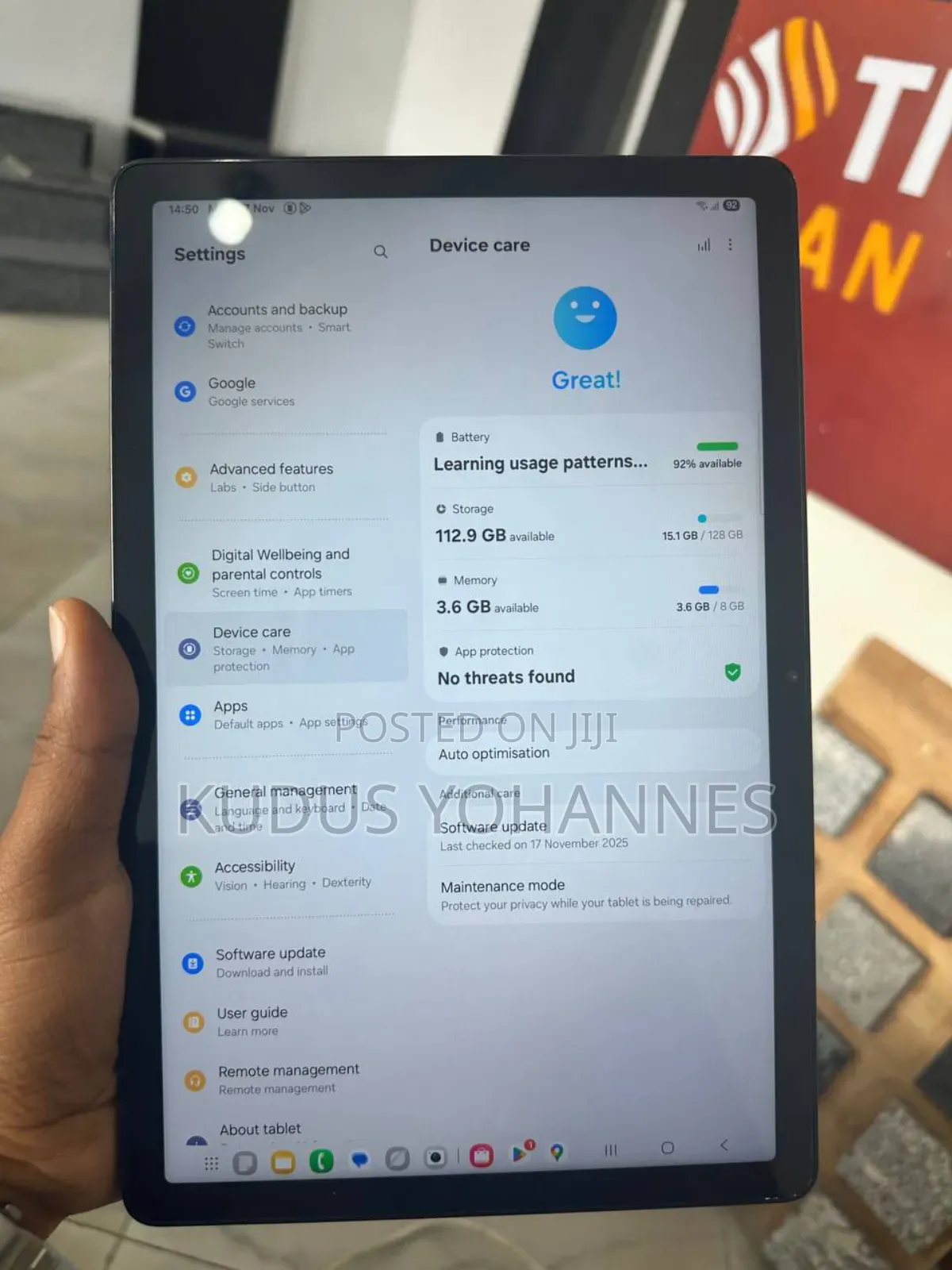 New Samsung Galaxy Tab A9+ 128 GB Black