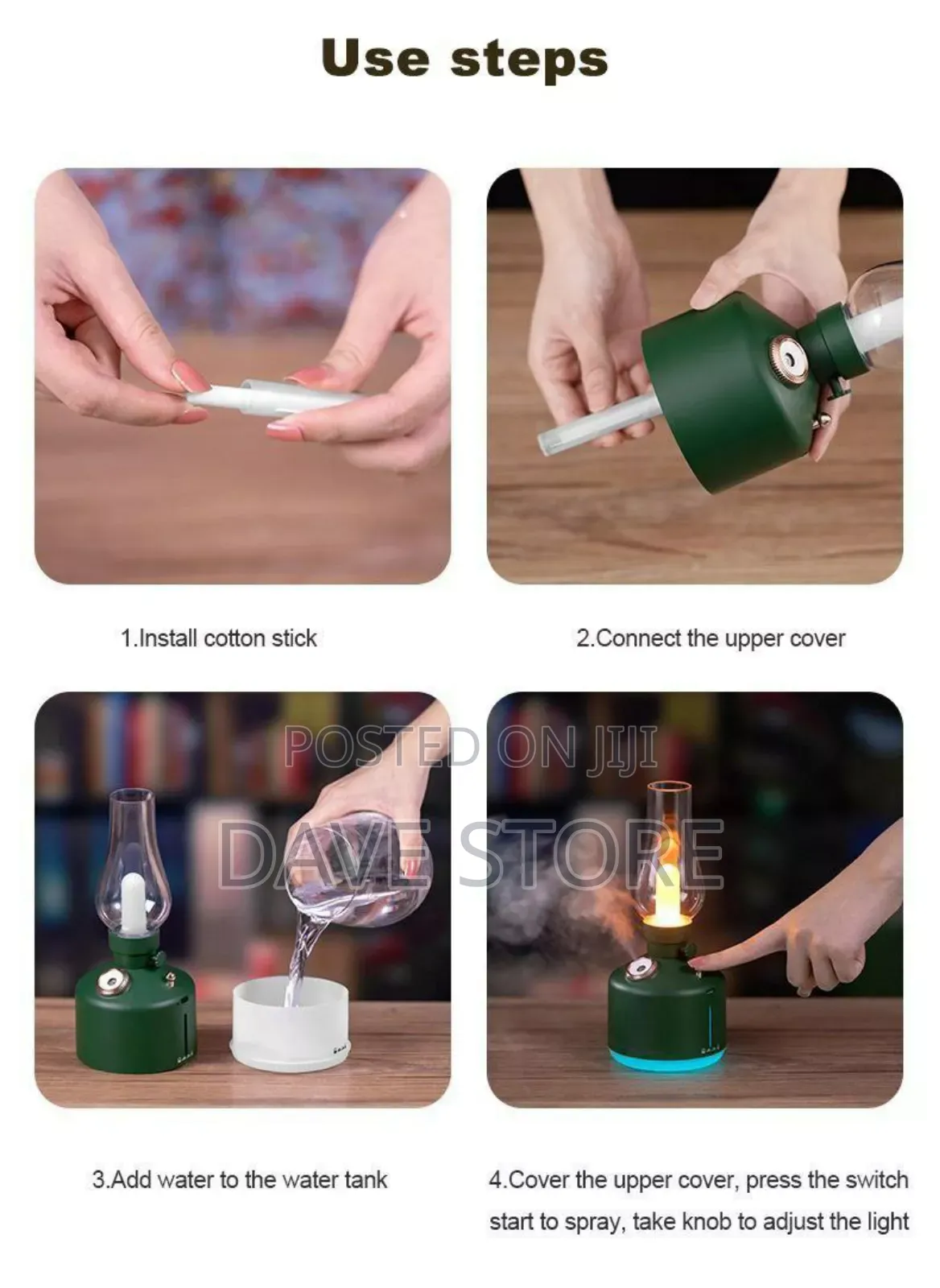 Rechargeable Vintage Lamp Humidifier