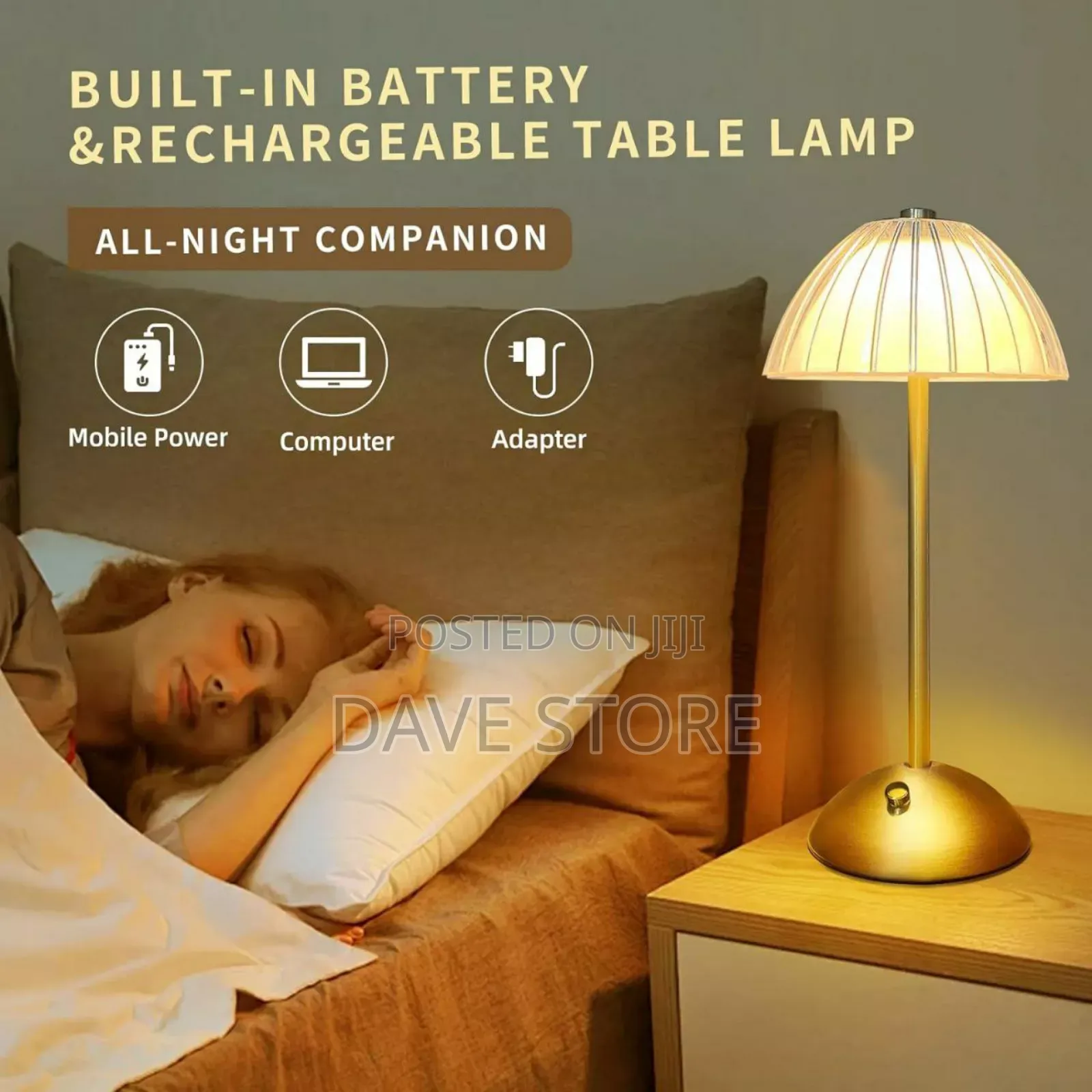 Led Crystal Table Lamp