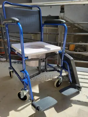 Photo - 4-in-1 Shower Wheelchair卑節toilet Chair፻豁easy to Install Installation