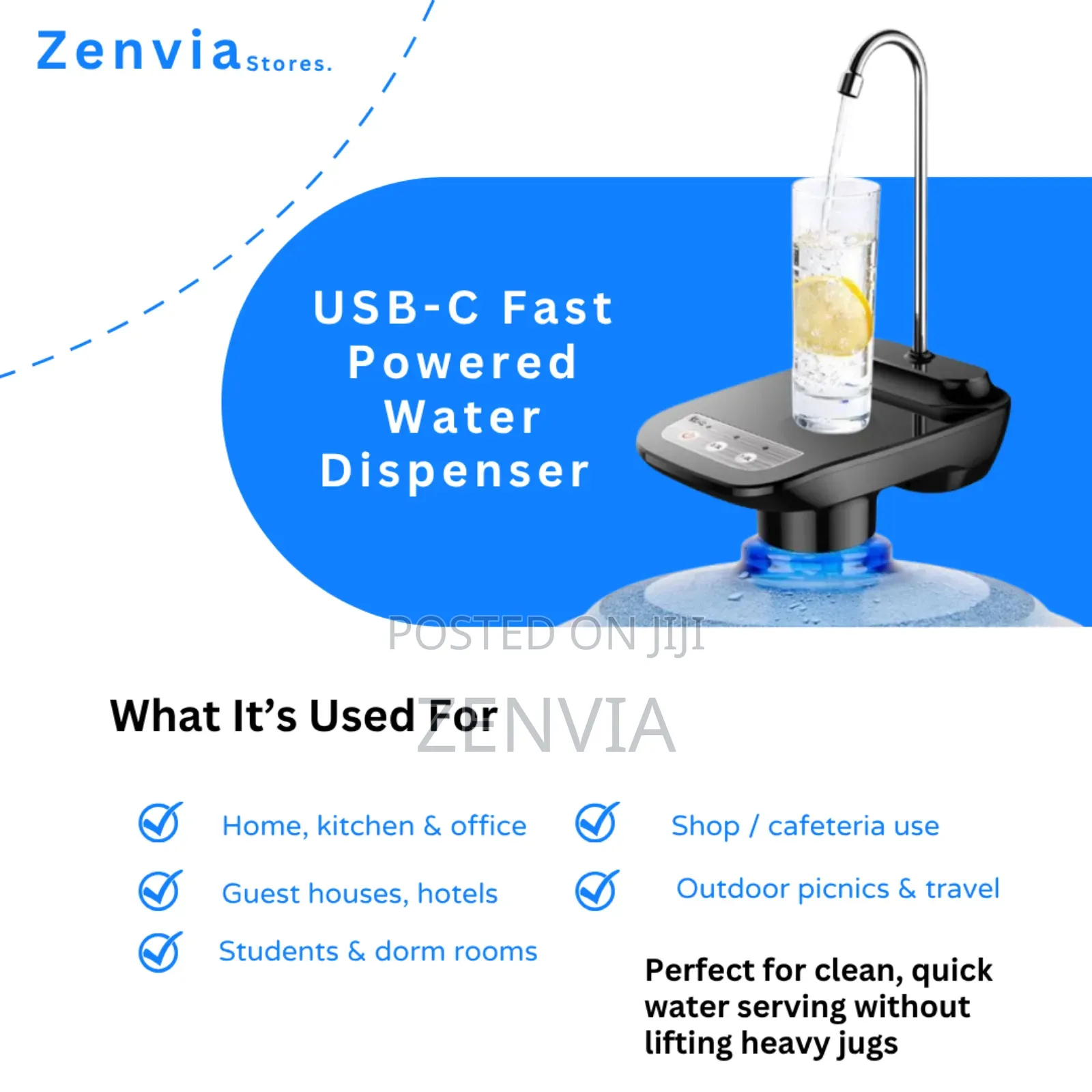Usb-C Fast Powered Water Dispenser Automatic | Free Delivery |