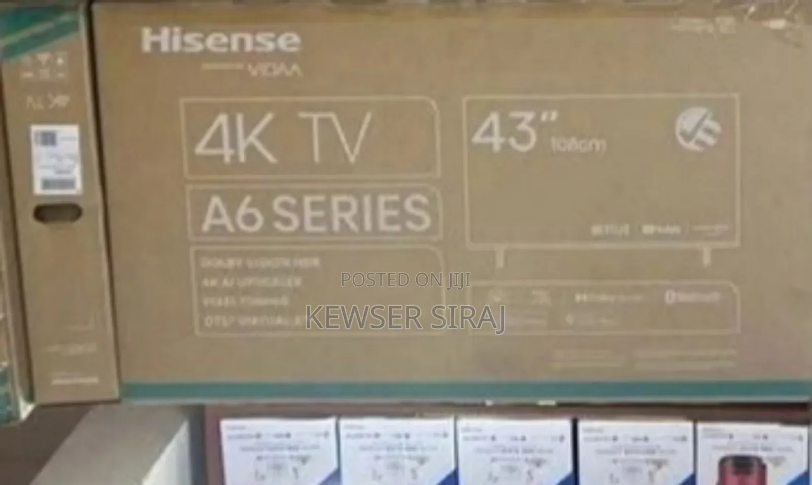 Hisense Tv 43inch Vidda 6 Seres የሆነ ጥርት ያለ ምስል የሚያሳይ