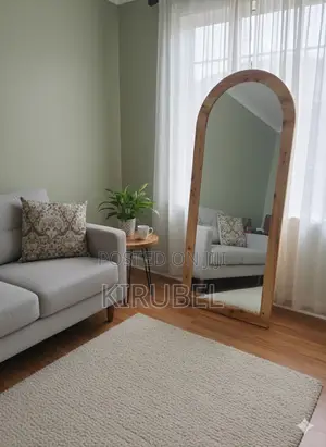 Photo - Arched Wooden Dressing Mirror