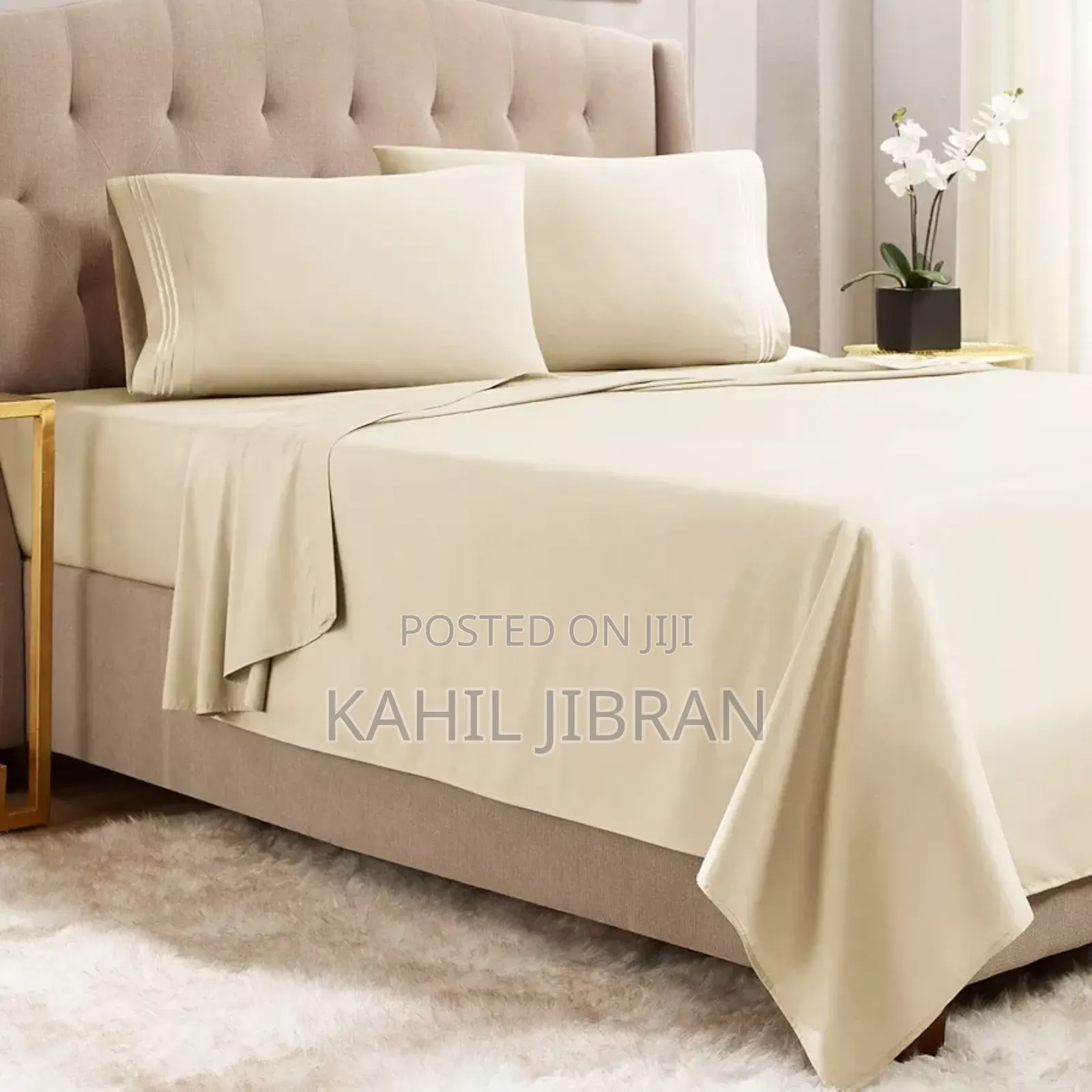 Cotton Bed Sheets One Colour ☆