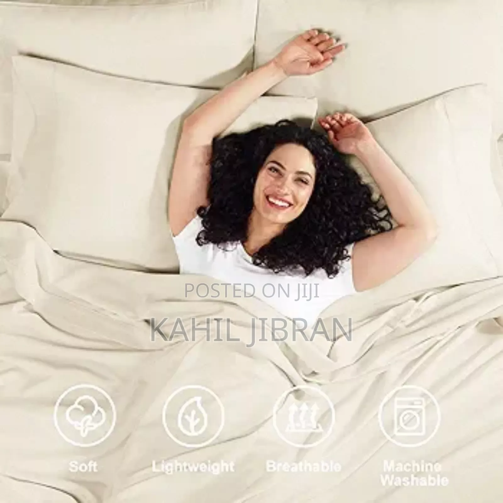 Cotton Bed Sheets One Colour ☆