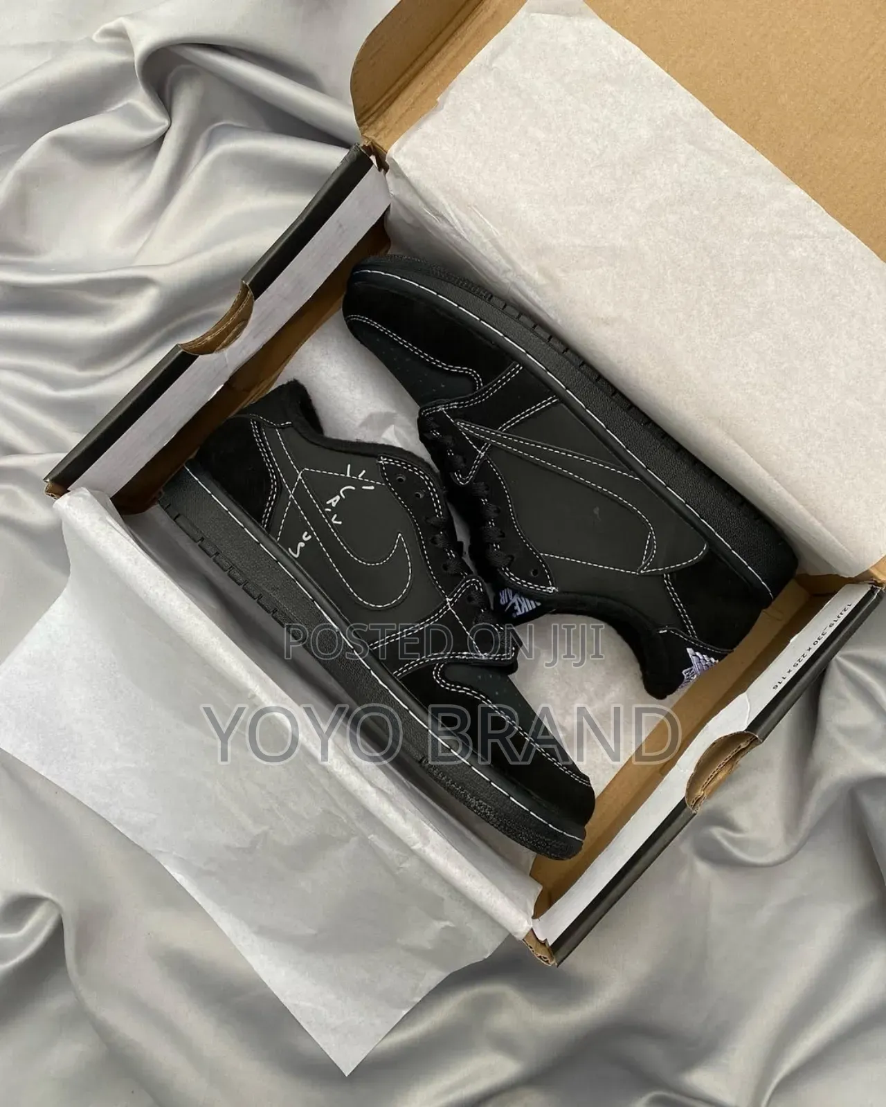 New Air Jordan 1 Travis Scoott Full Black