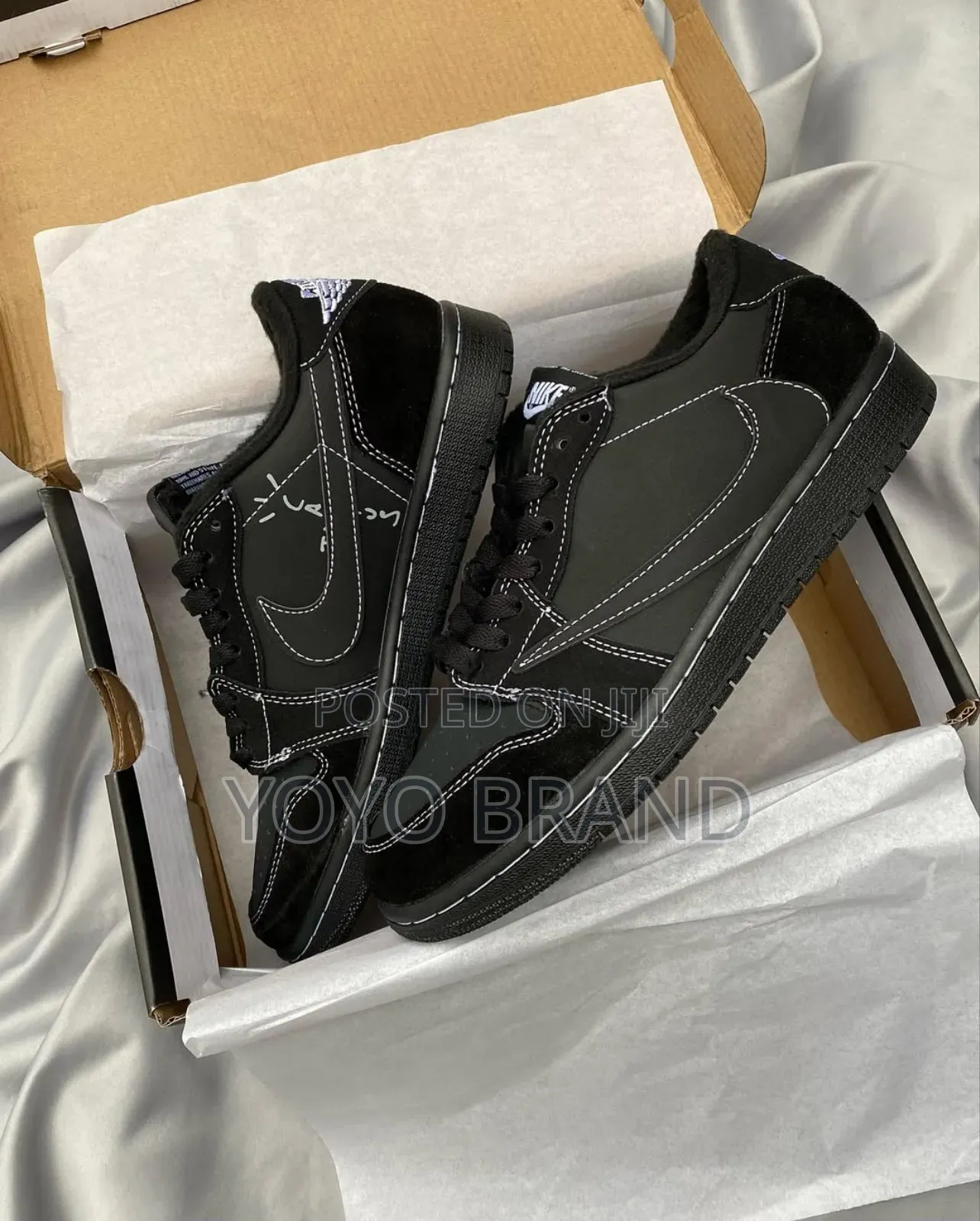 New Air Jordan 1 Travis Scoott Full Black