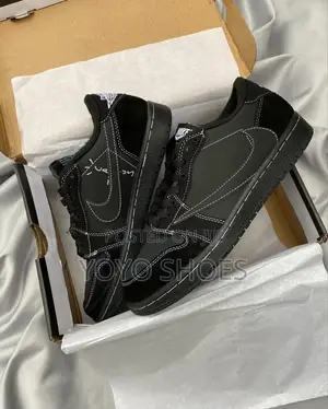 New Air Jordan 1 Travis Scoott Full Black