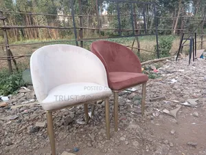 Photo - Modern Fabric Chairs With Metal Legs