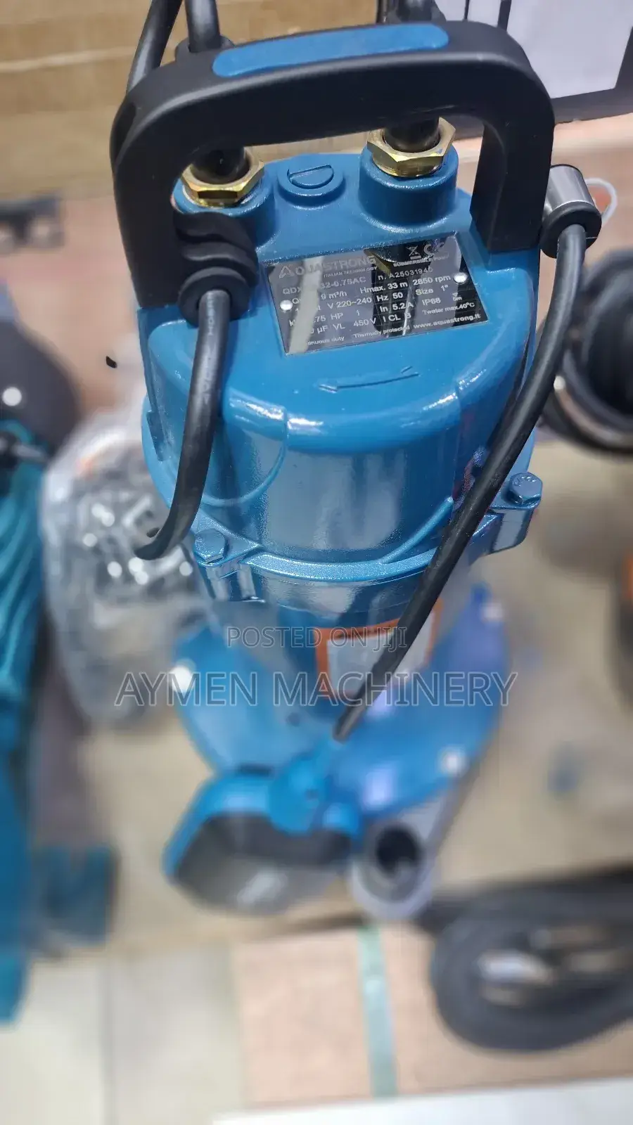 Aquastrong Submersible Pump 1hp Italy Standard 