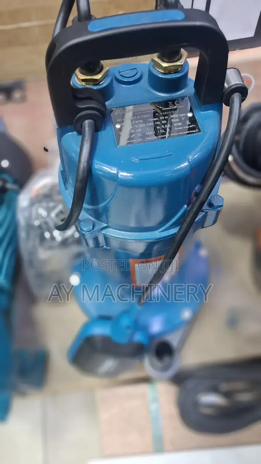 Aquastrong Submersible Pump 1hp Italy Standard