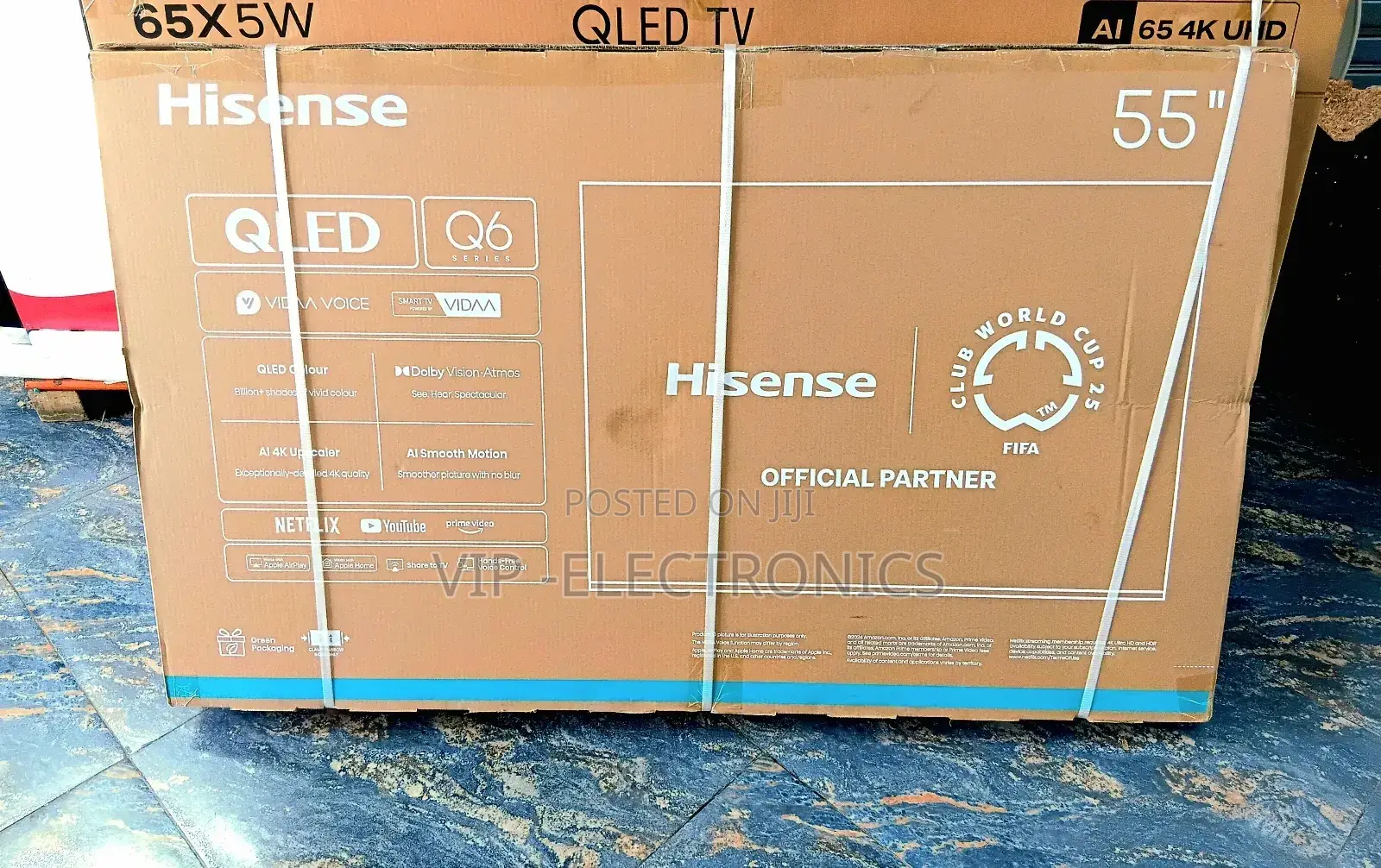 Hisense 55 Inch Tv Smart Qled Q6 Real Original Products Tv