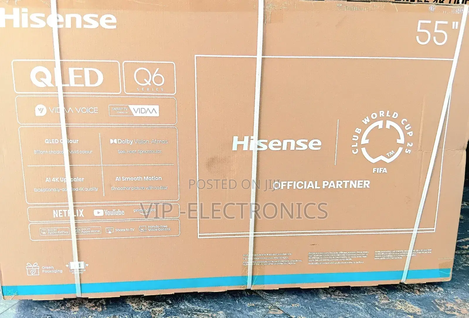 Hisense 55 Inch Tv Smart Qled Q6 Real Original Products Tv