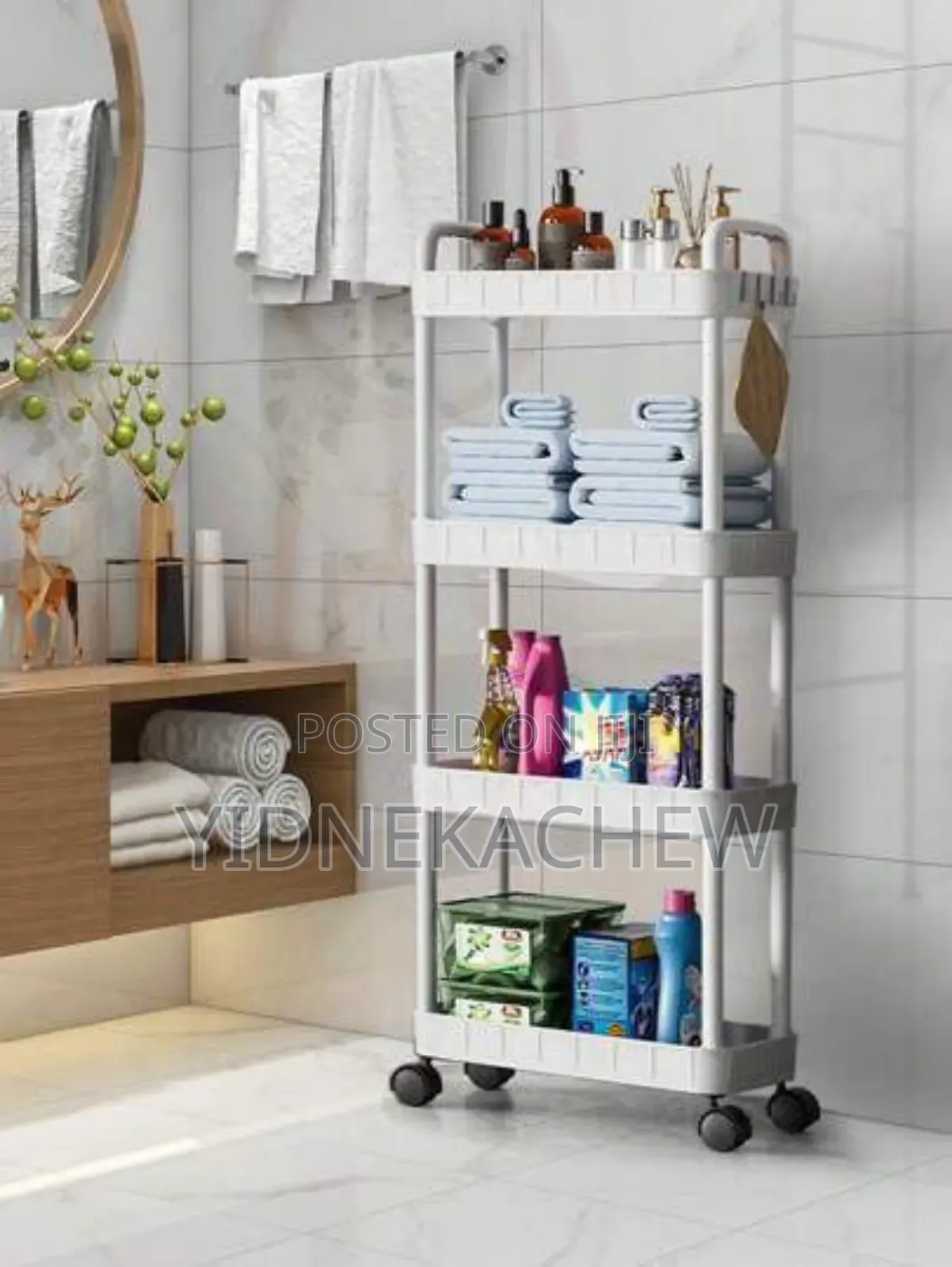 4 Layer Movable Kitchen Storage Shelf/Rack