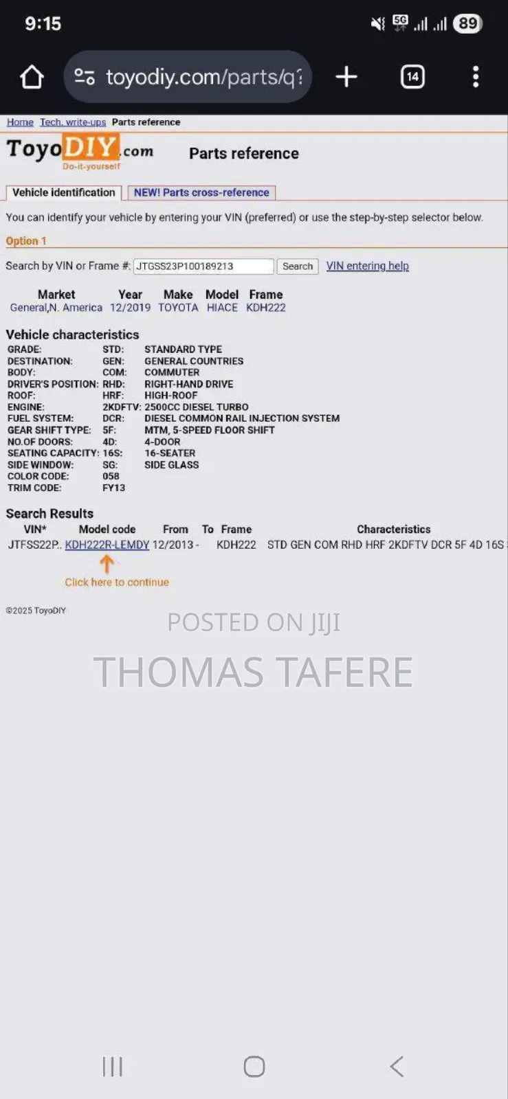 Toyota HiAce 2020 White