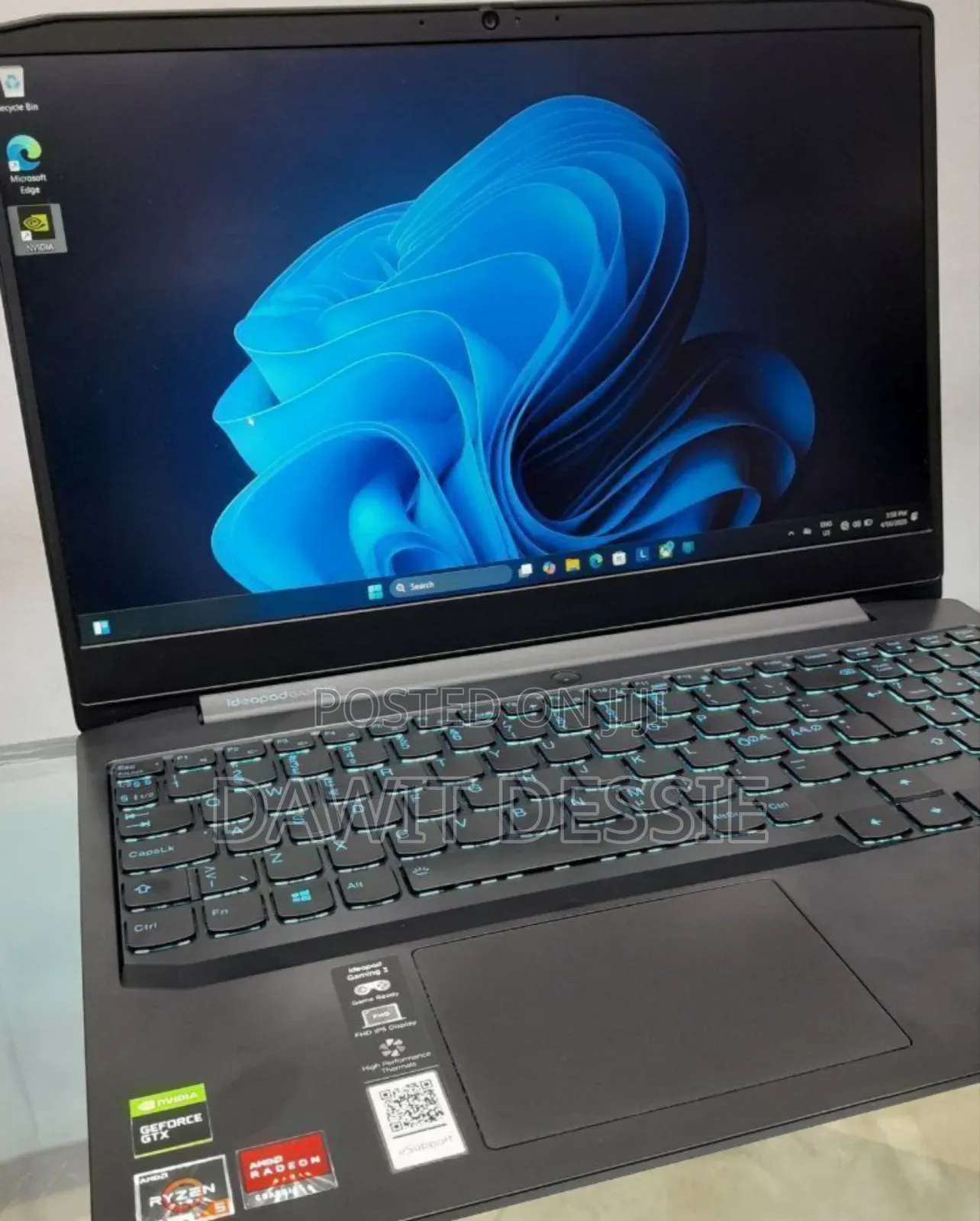 New Laptop Lenovo Ideapad 3 16GB AMD Ryzen 5 SSD 256GB