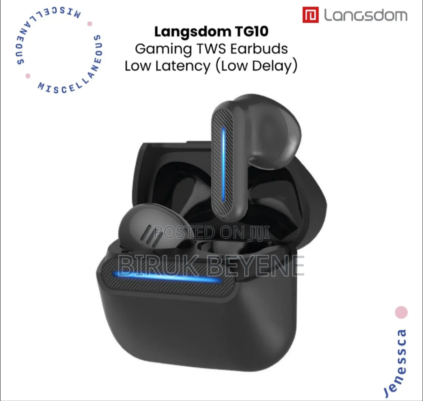 Langsdom Tg10 Gaming Earphone