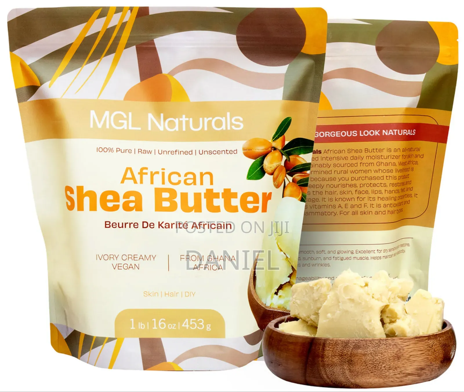 ሺአ በተር ጥቁር ሳሙና African Black Soap for Body and Hair Antibacterial