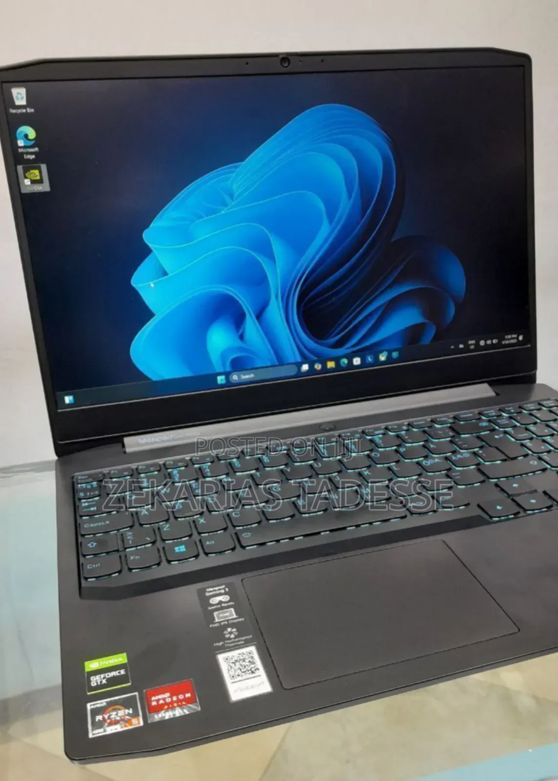 New Laptop Lenovo Ideapad 3 8GB AMD Ryzen 5 SSD 256GB