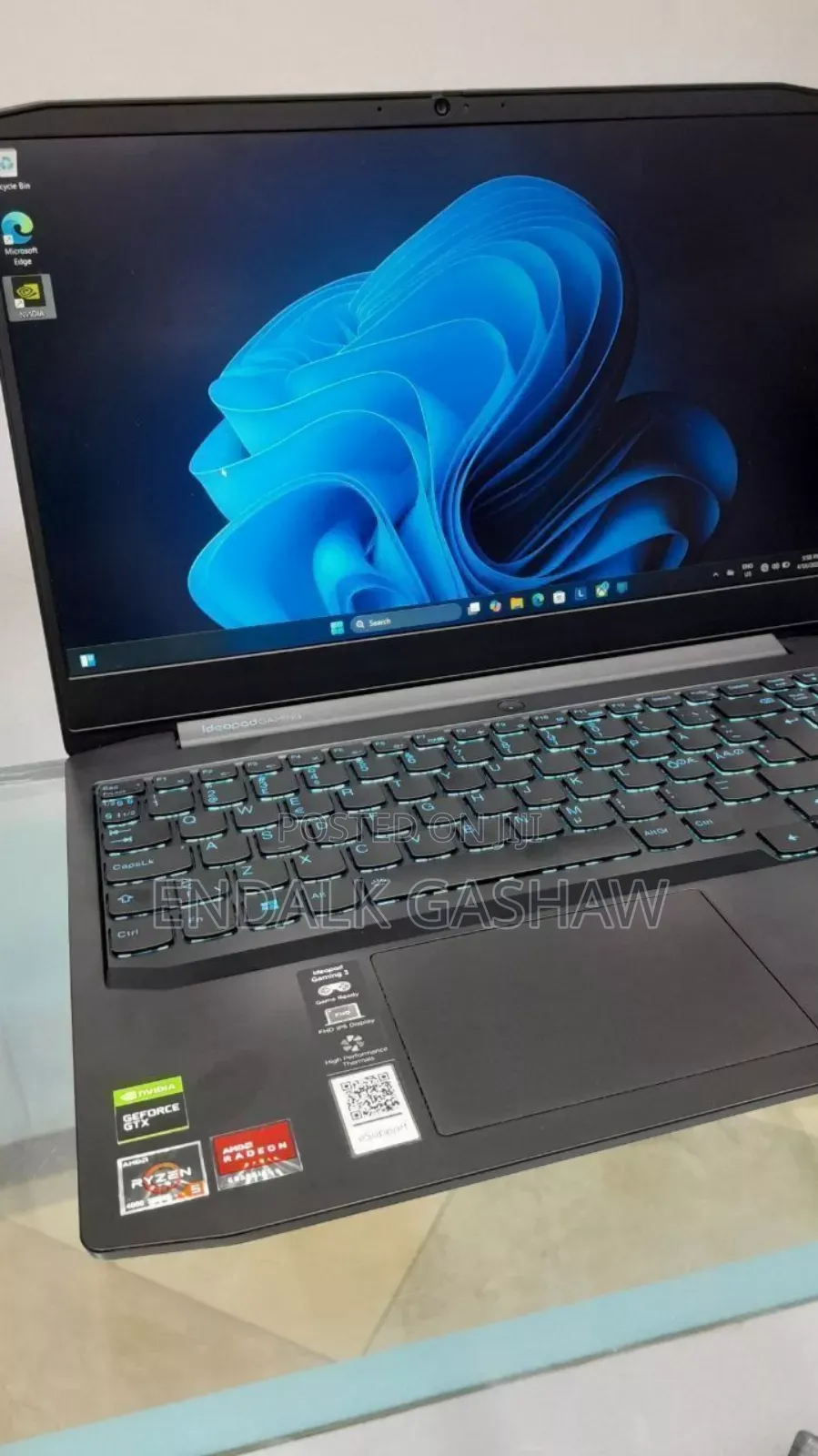 New Laptop Lenovo Ideapad 3 16GB AMD Ryzen 5 SSD 256GB