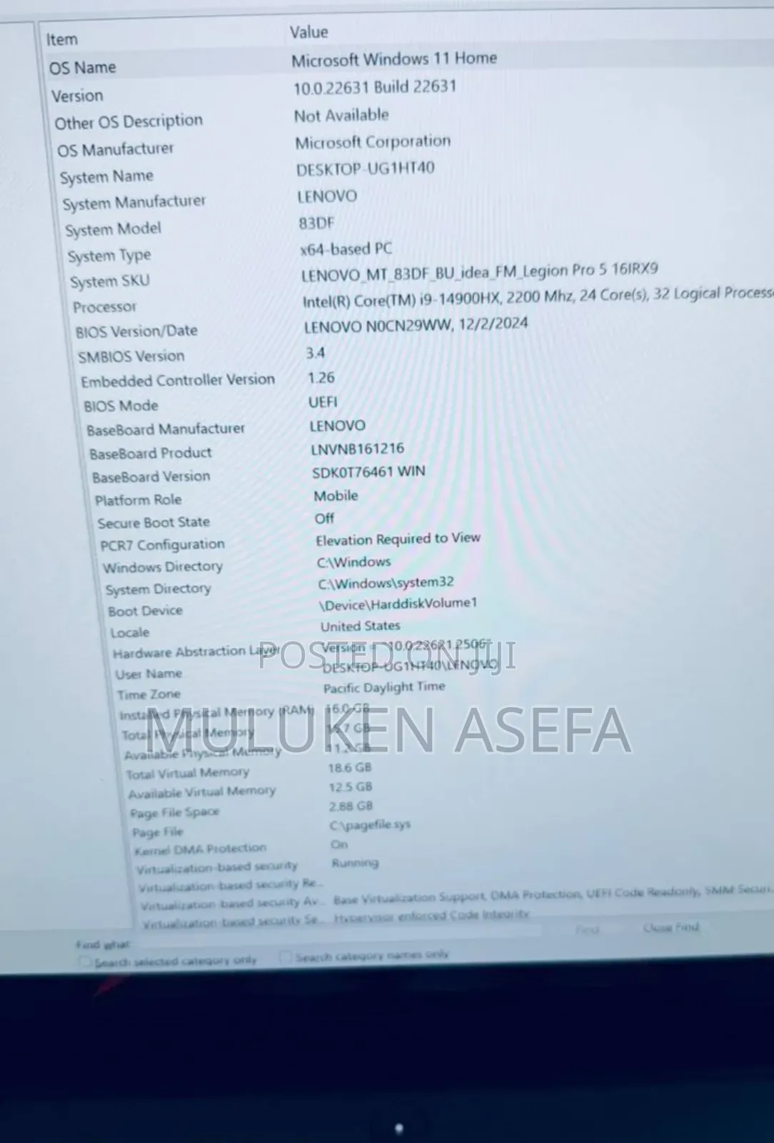 New Laptop Lenovo Legion 5 16GB Intel Core I9 SSD 1T