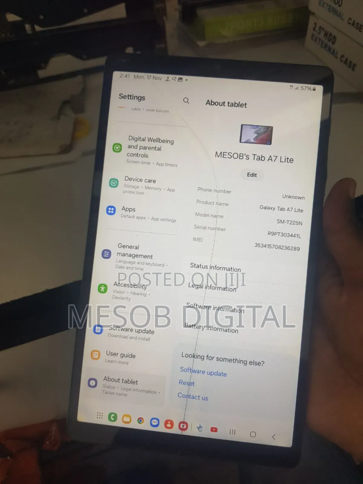 Samsung Galaxy Tab A7 Lite 32 GB Blue