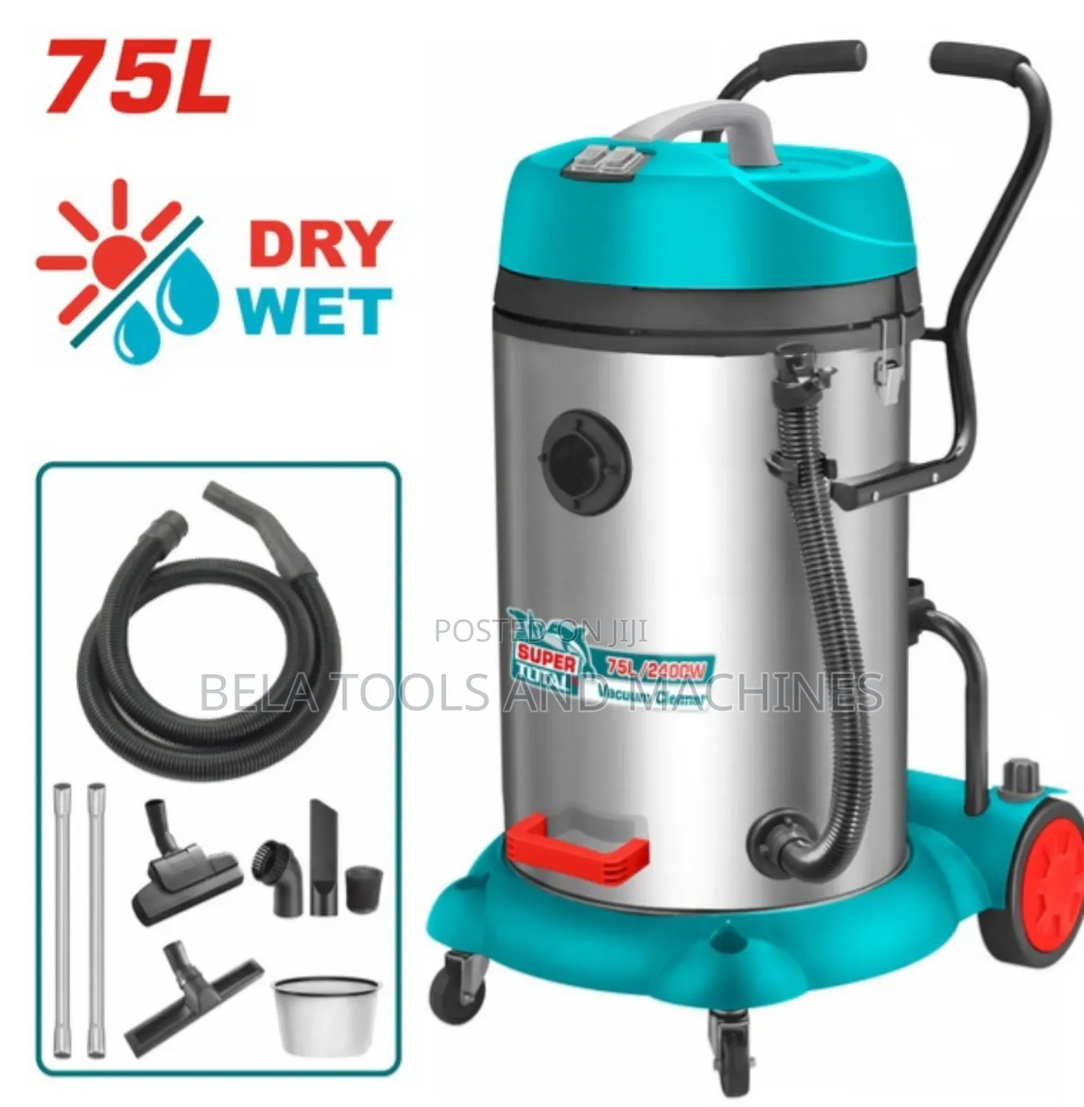 Total Vacuum Cleaners 75lit Dry and Wet High Quality Vacuum Cleaners