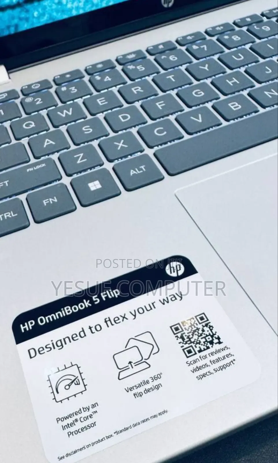New Laptop HP OmniBook 5 Flip 14-Fp0023dx 16GB Intel Core 7 SSD 512GB