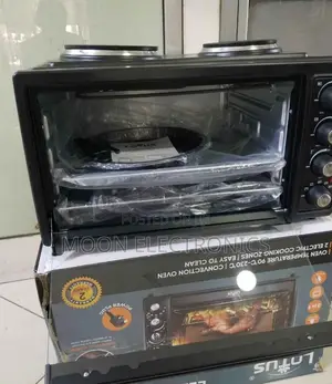 Lotus Mini Oven With 2 Hot Plates – Compact Versatile!