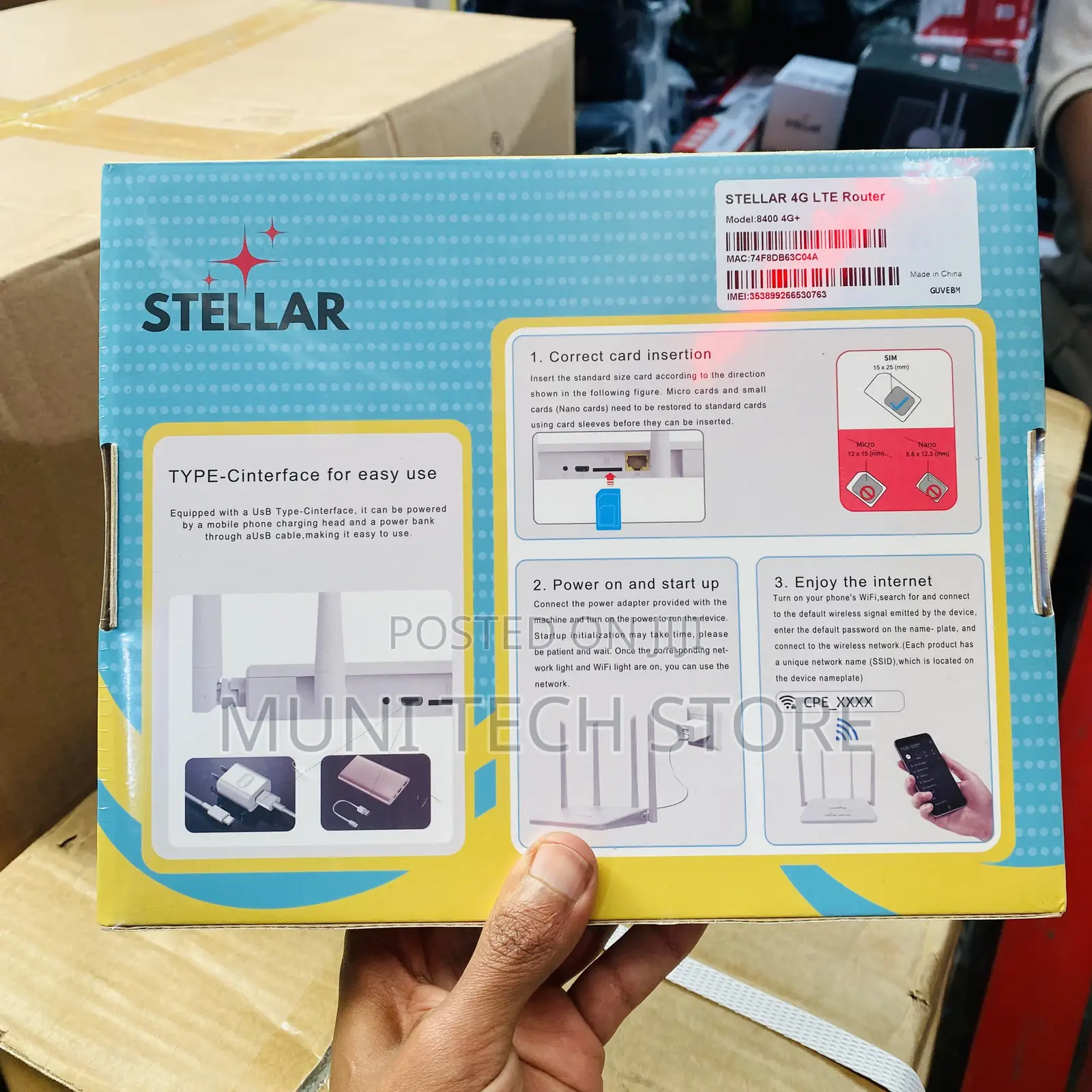 Stellar 8400 4g+ Wireless Router. This Device Is a 4g Lte Router