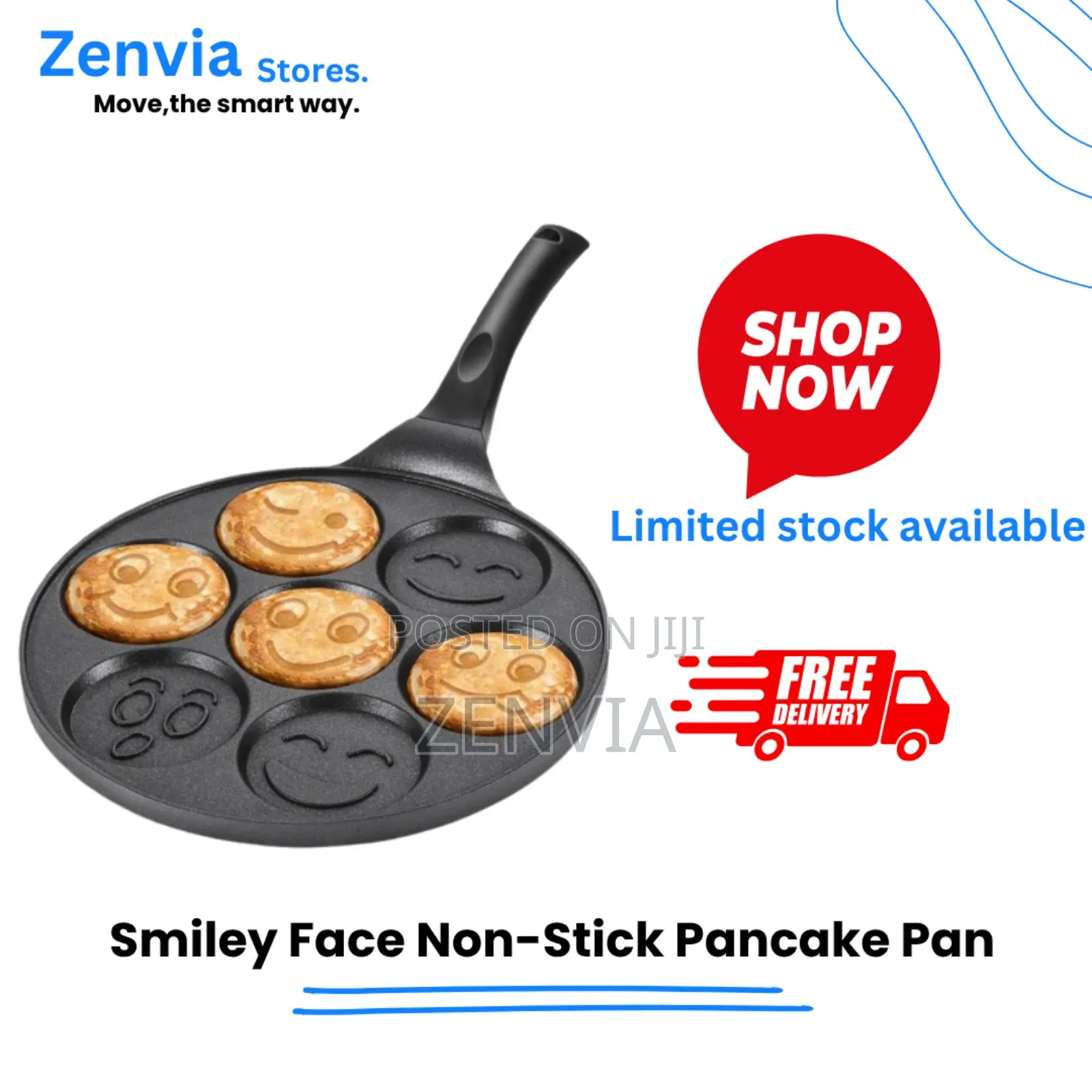 Smiley Face Non-stick Pancake Pan