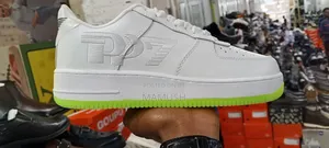 Photo - This Is Apair of White Nike Air Force 1 Low_top Snickers