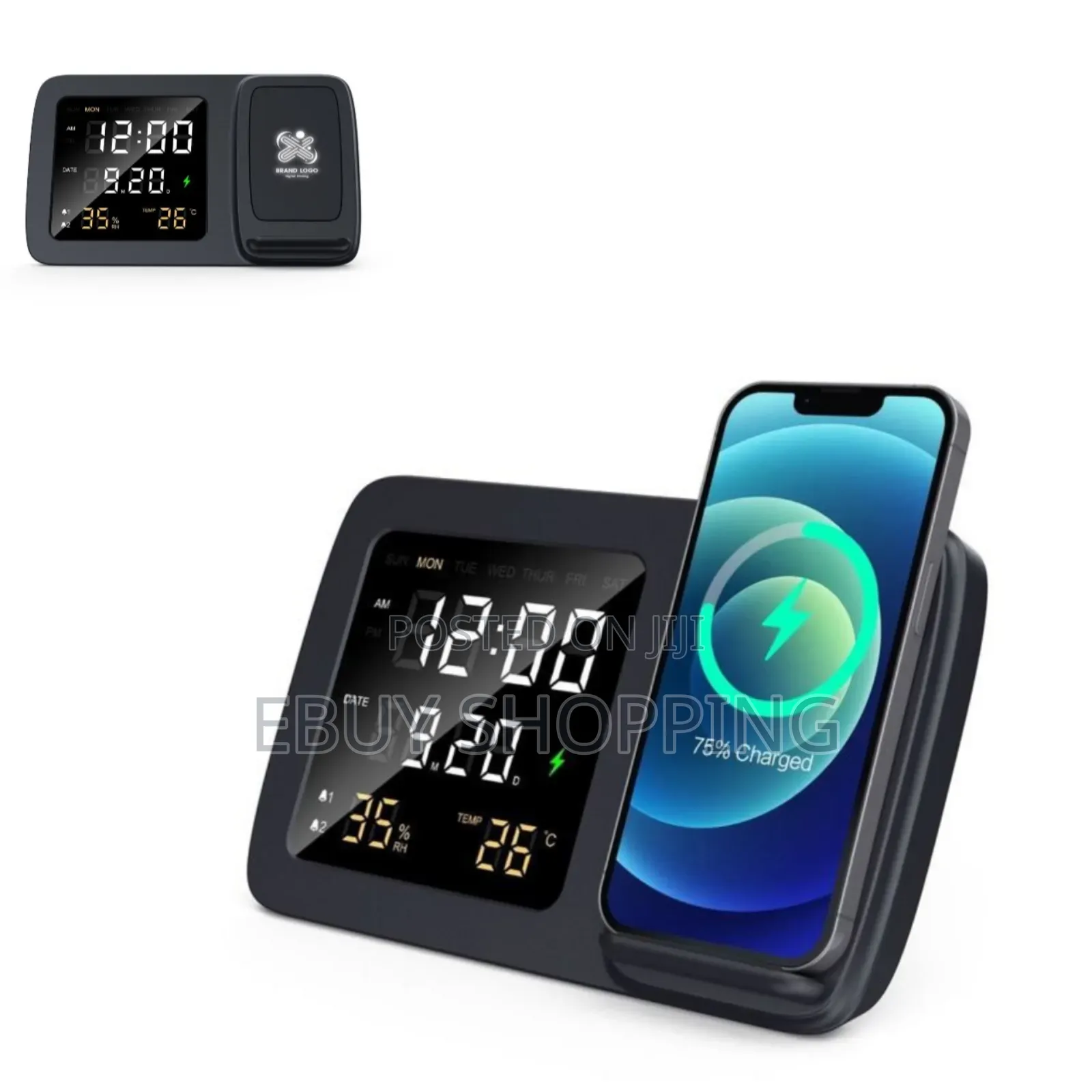 Declutter Your Nightstand With the Rise Charger Clock