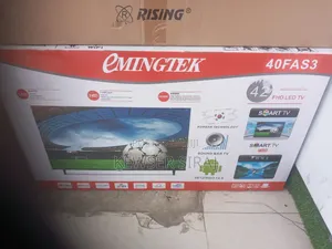 Photo - Emingtek Tv 42inch Smart Android ፍሬምለስ እስክሪን Youtube Video Bluetoo