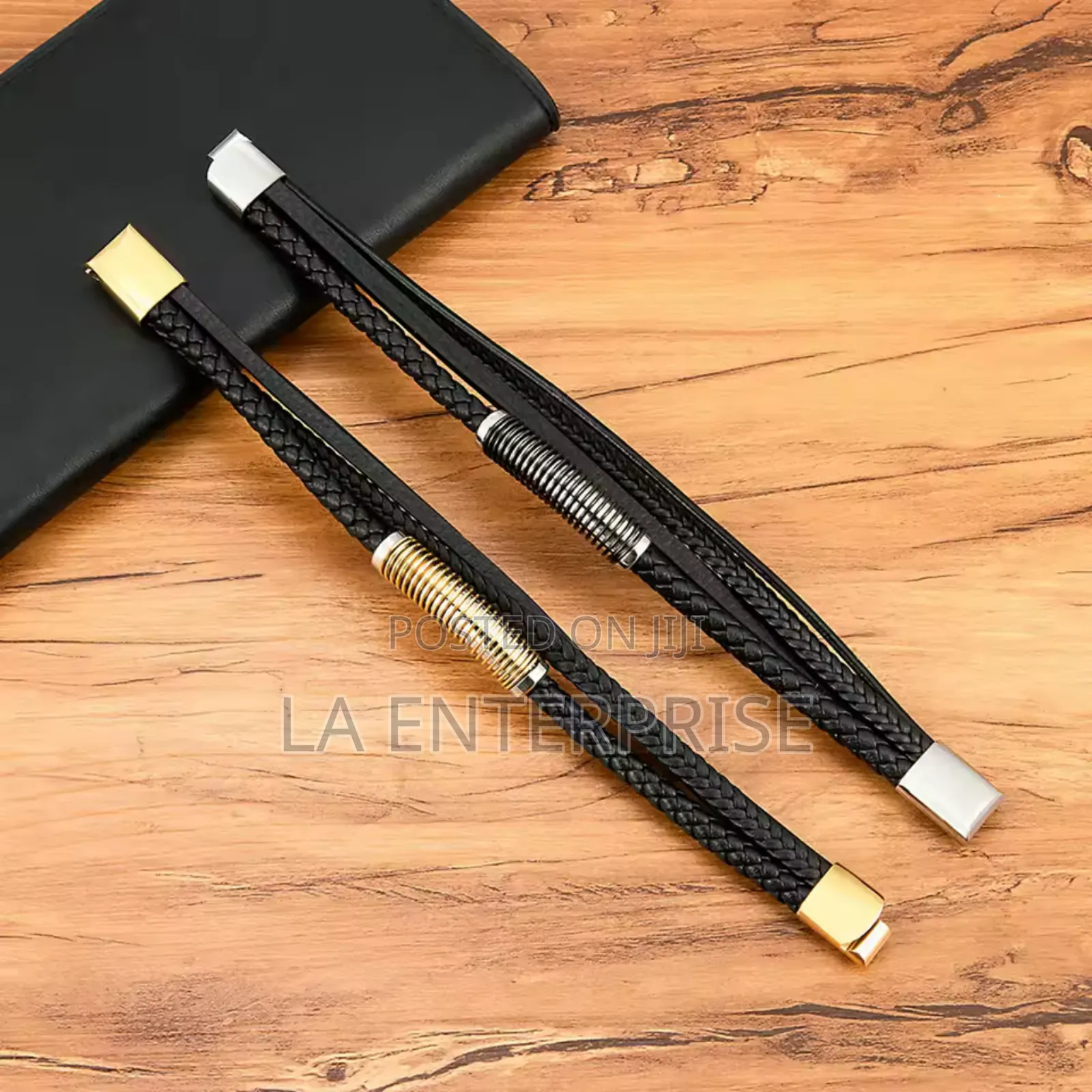 Black Leather Bracelet