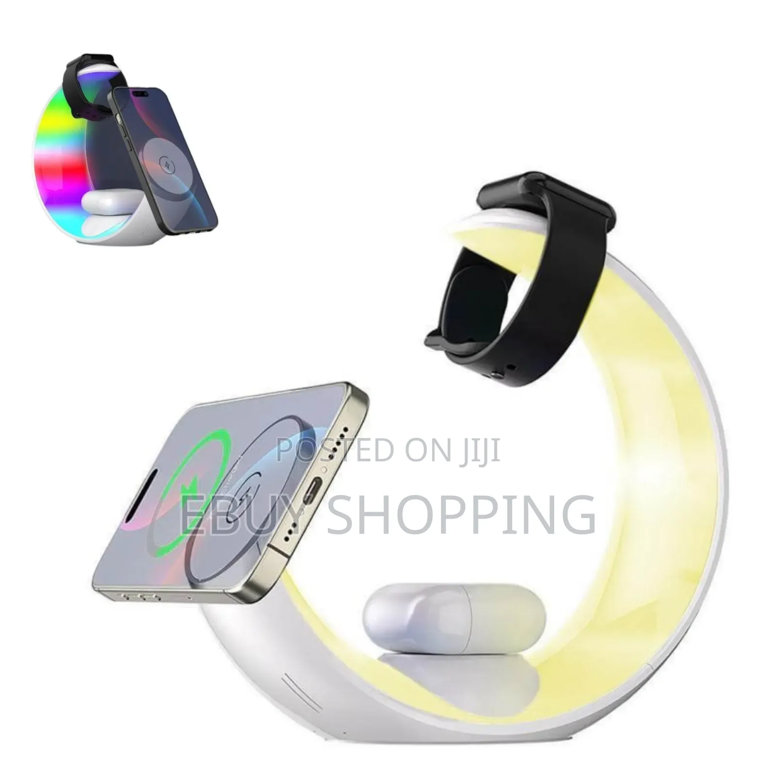 Wireless Charging Dock With Soothing Ambient Light