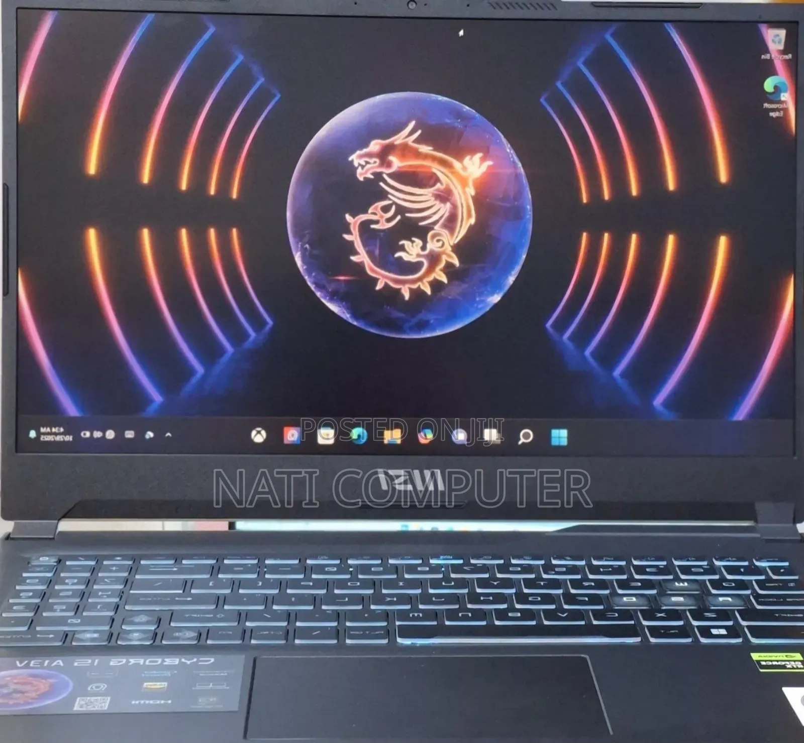 New Laptop MSI Katana 15 16GB Intel Core I7 SSD 512GB