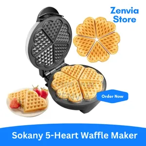 Photo - Sokany 5-heart Waffle Maker