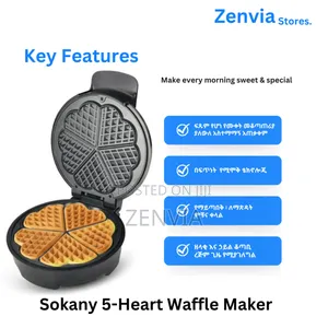 Sokany 5-heart Waffle Maker