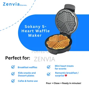 Sokany 5-heart Waffle Maker