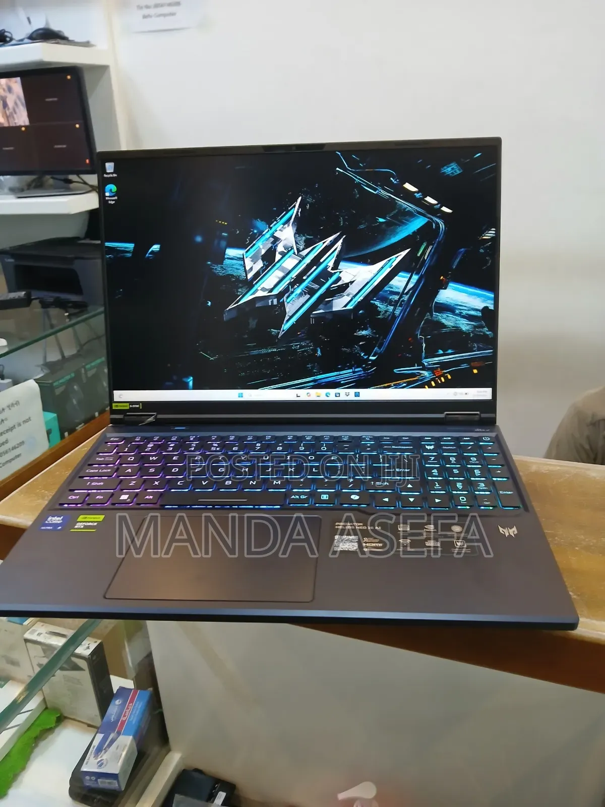 New Laptop Acer Predator Helios Neo 16 32GB Intel Core Ultra 9 SSD 1T