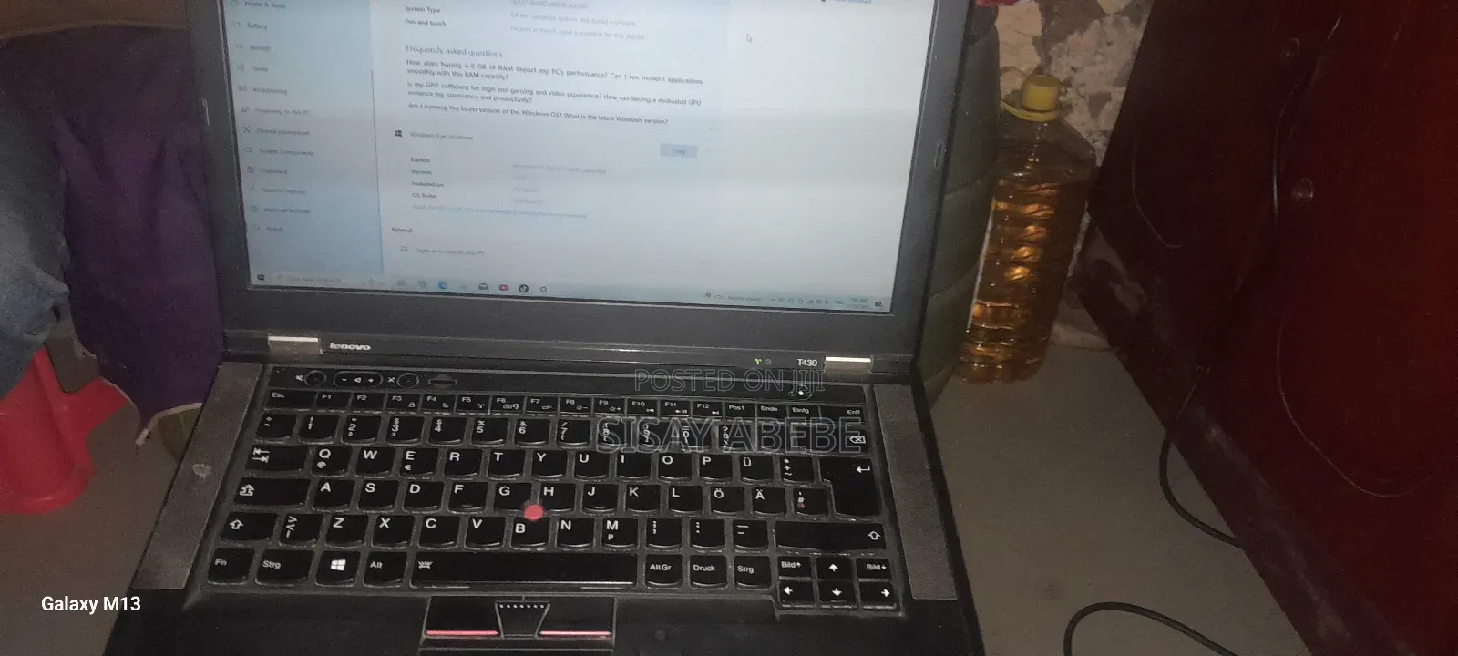 Laptop Lenovo ThinkPad T430 4GB Intel Core I5 HDD 128GB