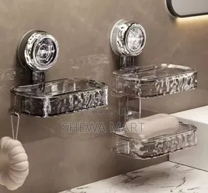 Photo - Soap Dish With Powerful Vacuum Suction Cup, No Drilling Required, Remo