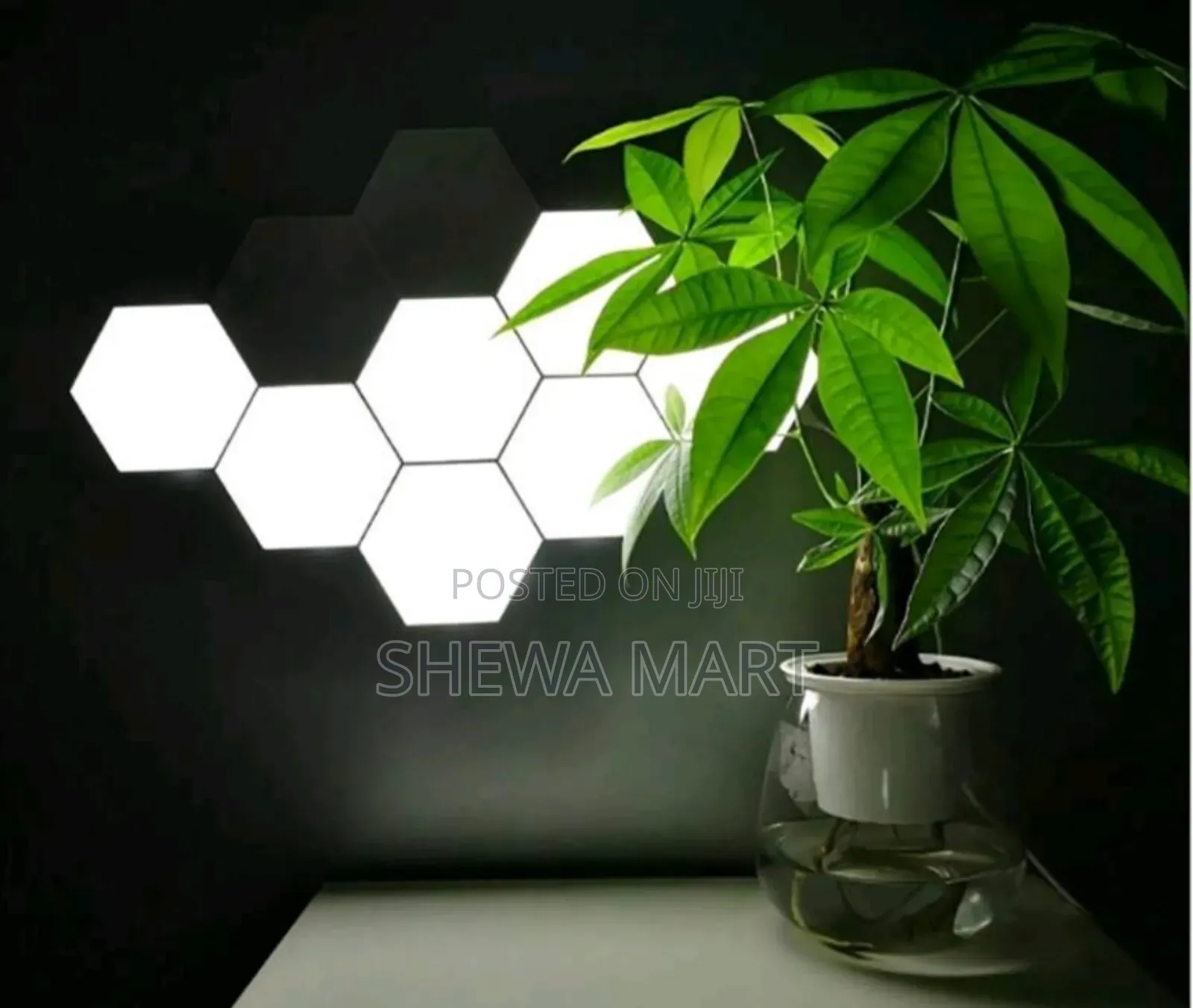 Touch Control Hexagonal Led Wall Light, Neutral White Light With Touch