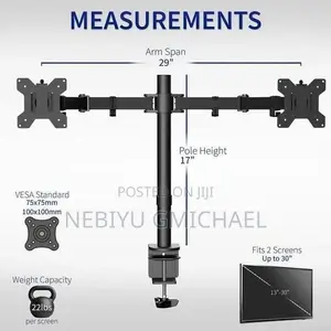 Vivo Dual
Monitor
Desk
Mount