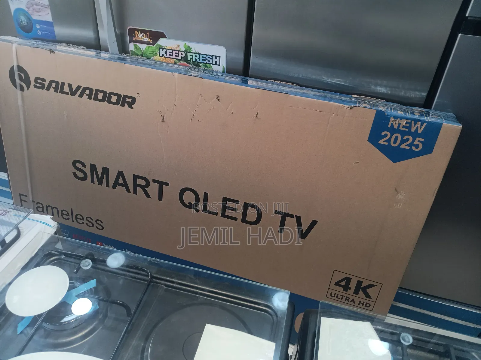 Salvadoor Smart Tv 75, Qled Fram Less New,2025