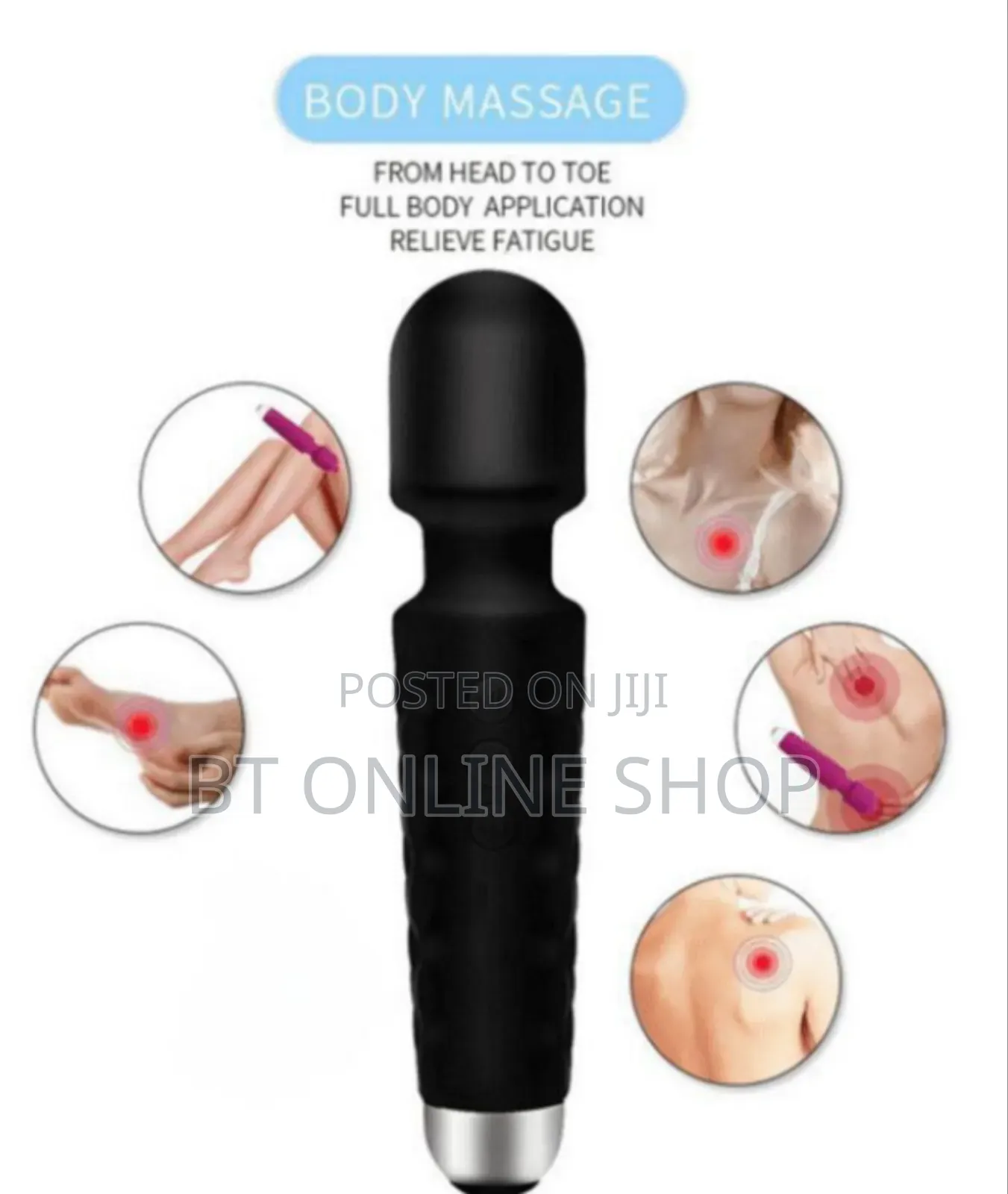 Rechargeable Silicon Magic Massager