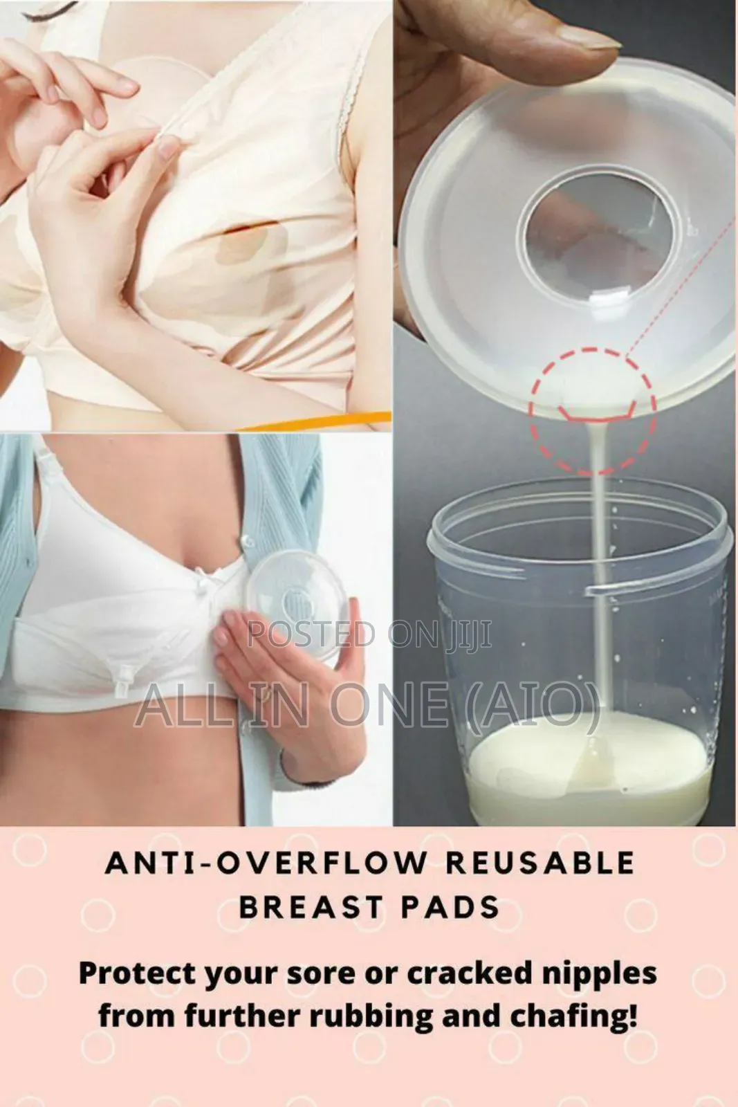 2 Piece Wearable Breast Milk Collector Shell