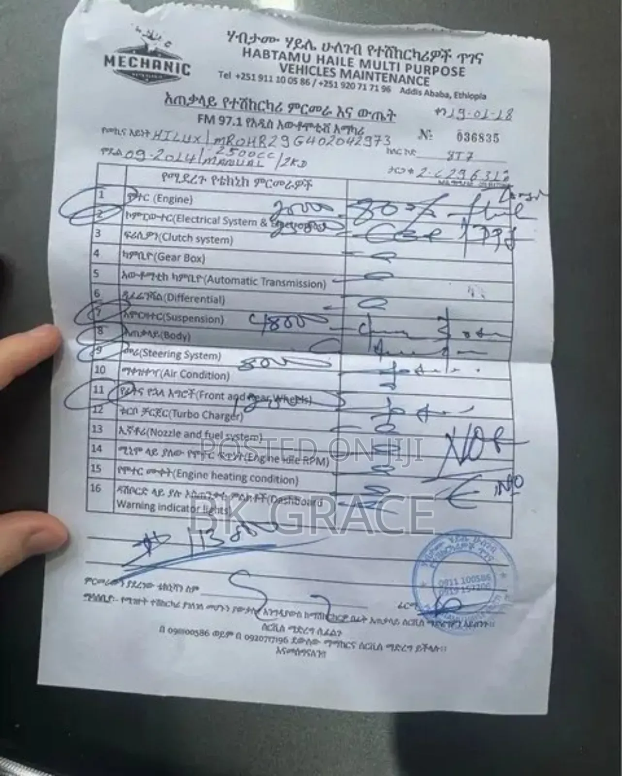 Toyota Hilux 2015 Blue