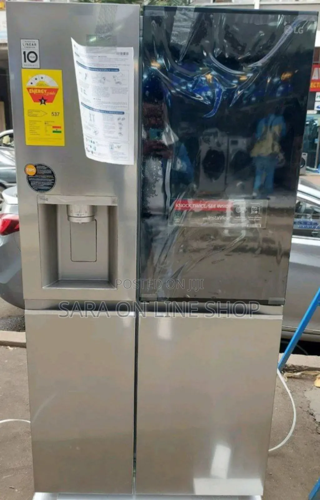 Lg 4doors Slid by Sild Refgerator ♧10year Warranty ♧Free Delivery